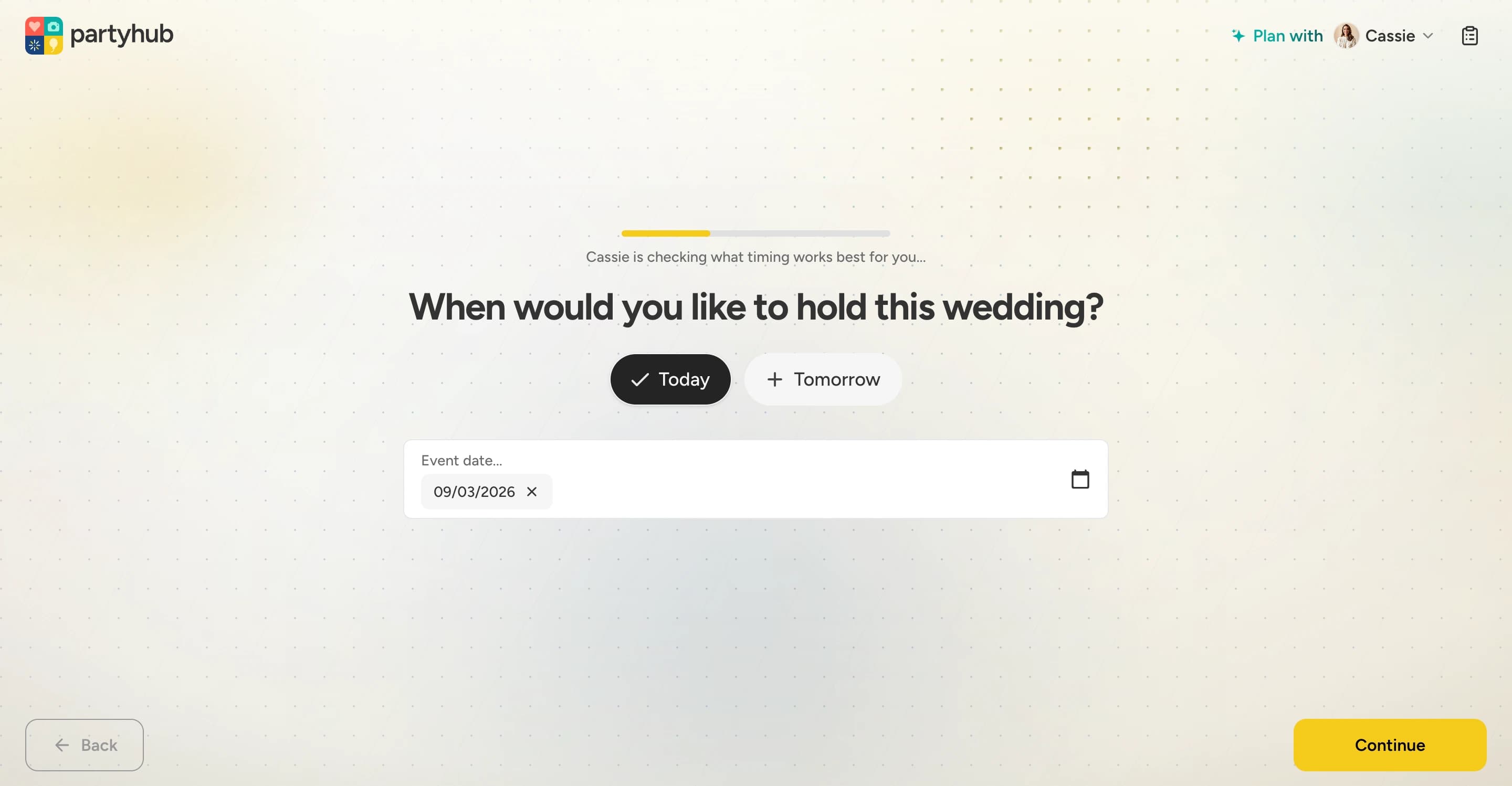 Pick Your Date & Time