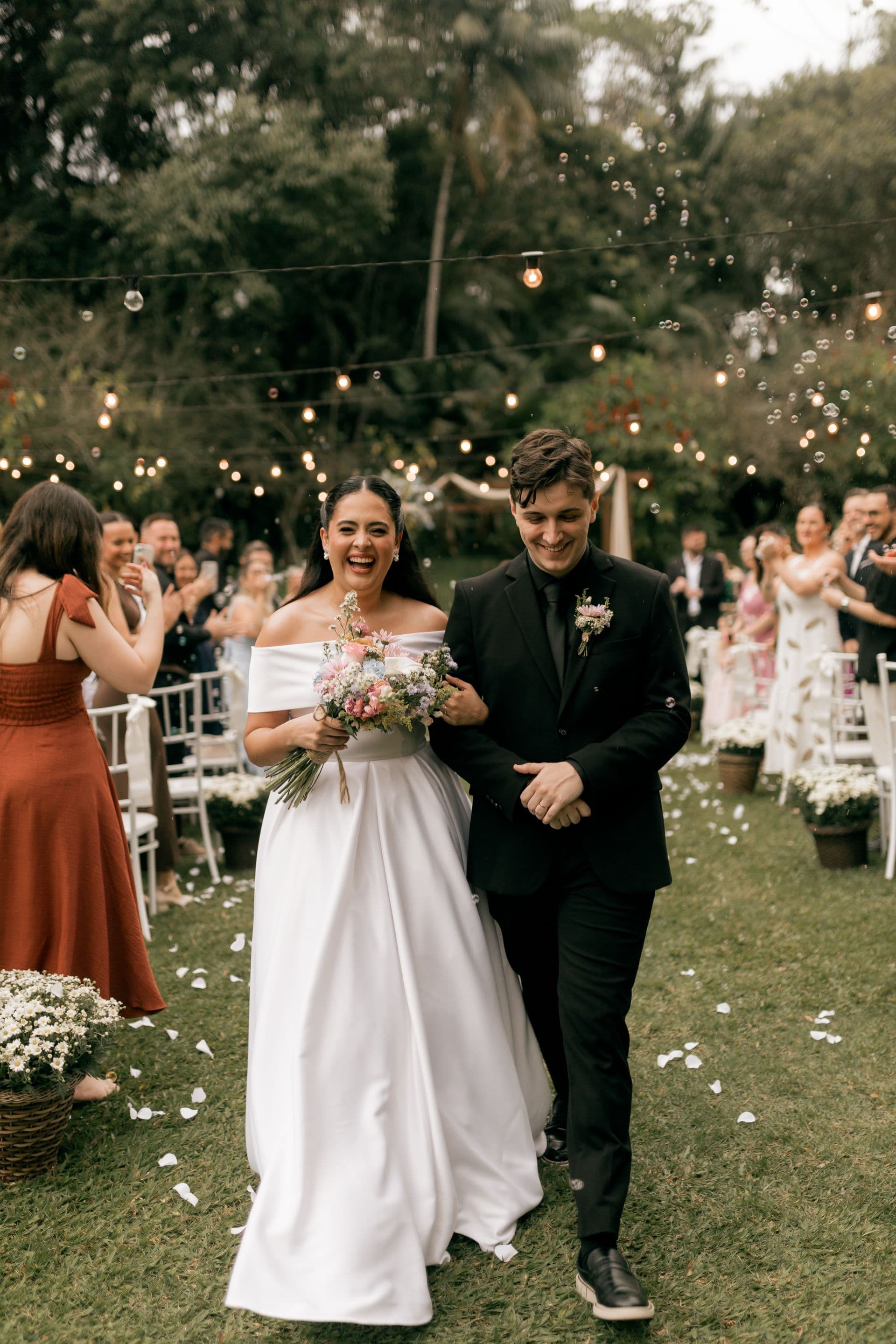Guests toasting at a celebration